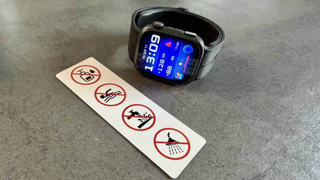 Huawei Watch D3 Wasserverbot.