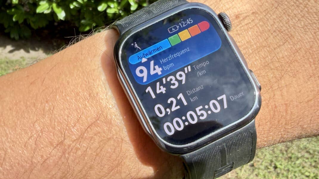 Trainingsmodus auf der Huawei Watch D3.