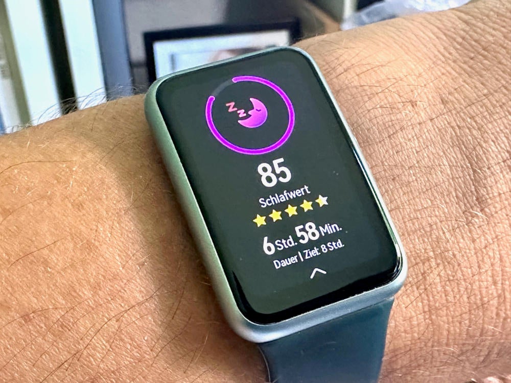 Schlaftracker auf der Huawei Watch Fit Special Edition.