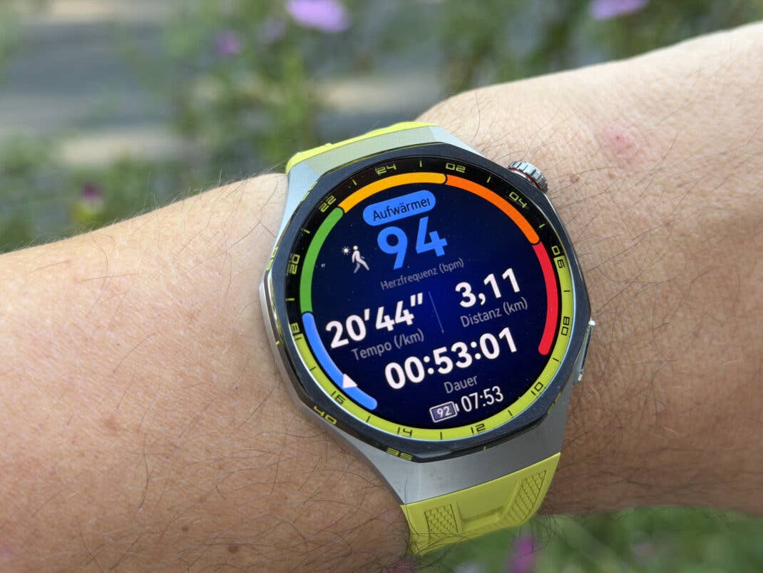 Huawei Watch GT 7 Pro im Trainingsmodus.