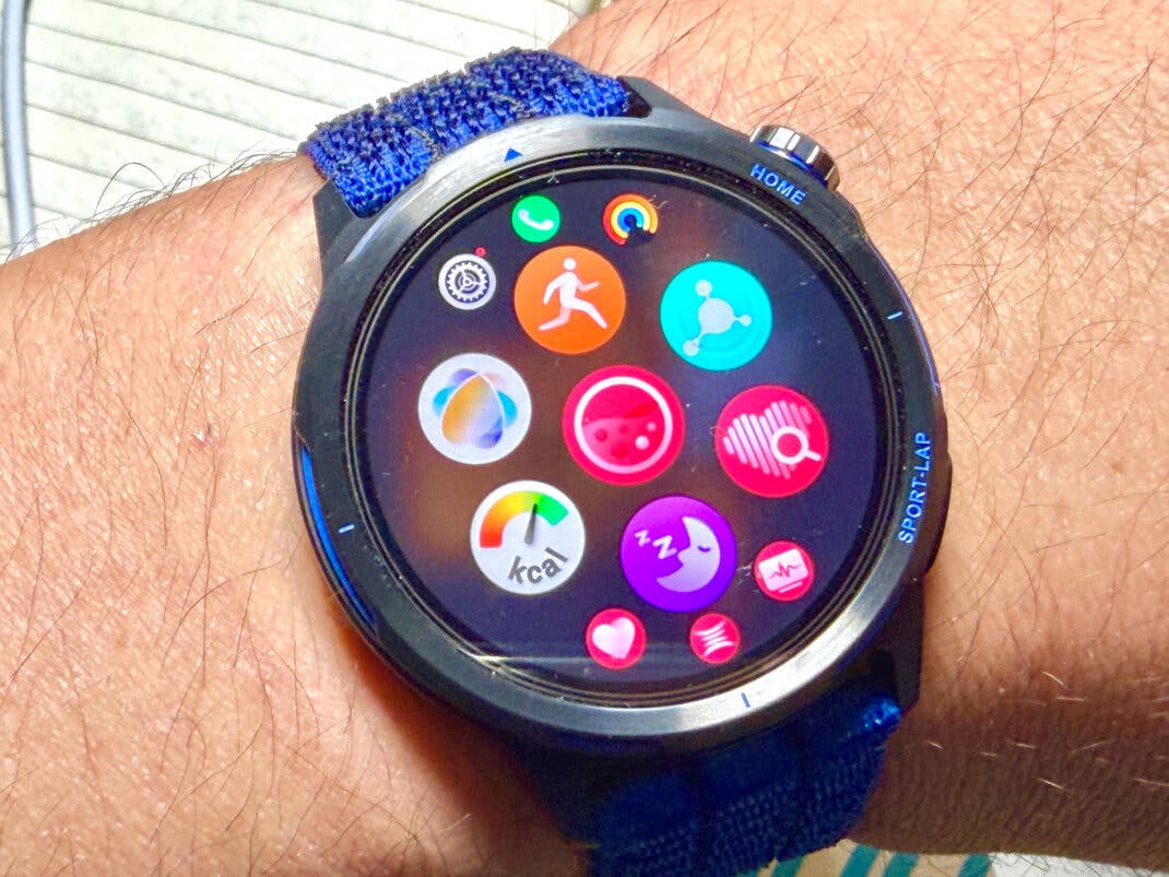 Hex-Raster-Ansicht auf der Huawei Watch GT Runner 2.