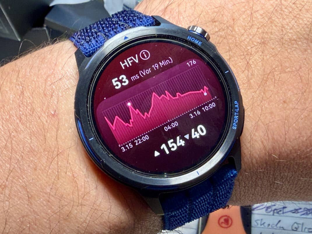 Huawei Watch GT Runner 2 - HRV-Anzeige.
