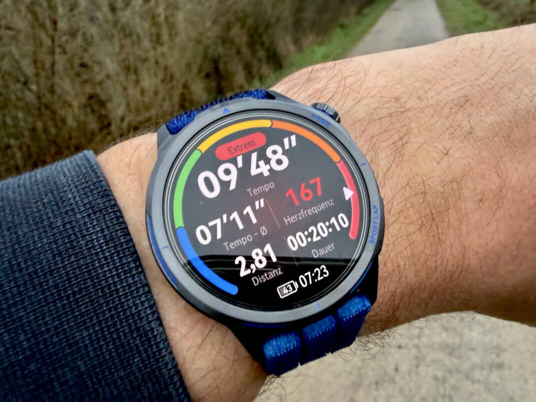 Trainingsmodus auf der Huawei Watch GT Runner 2.