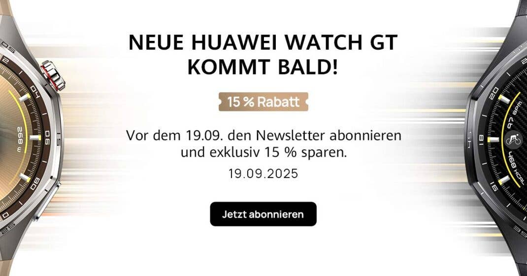Huawei Watch GT6 Newsletter