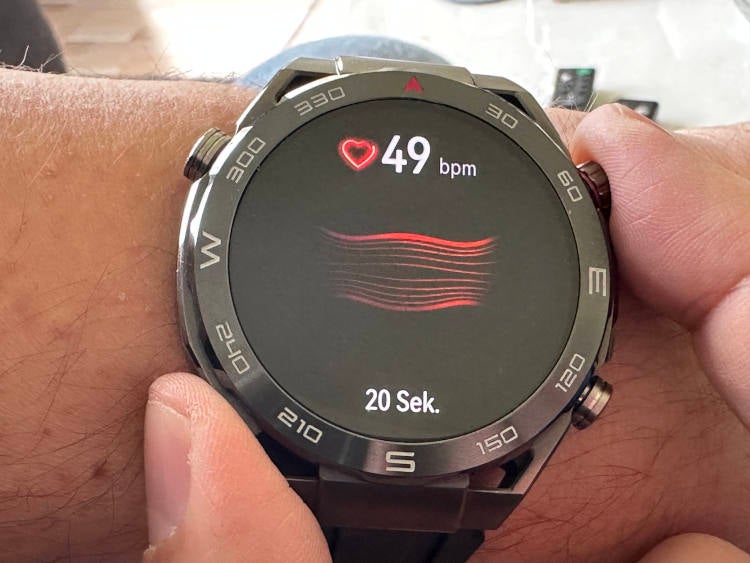 Huawei Watch Ultimate im Test - Messung Arterienverhärtung.