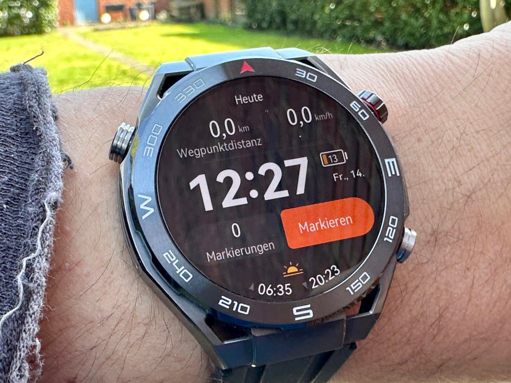 Expeditionsmodus auf der Huawei Watch Ultimate.