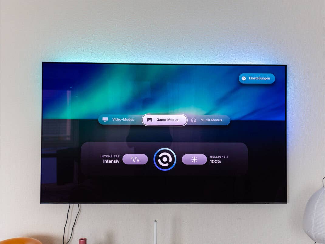 Hue-TV-App an einem Samsung-Fernseher