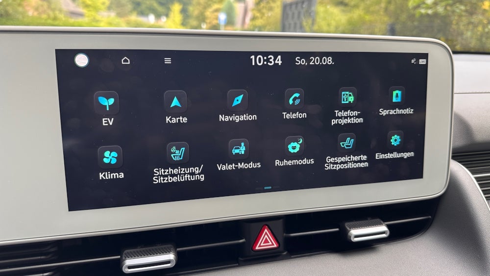 Touchscreen im Hyundai IONIQ 5 (2023).