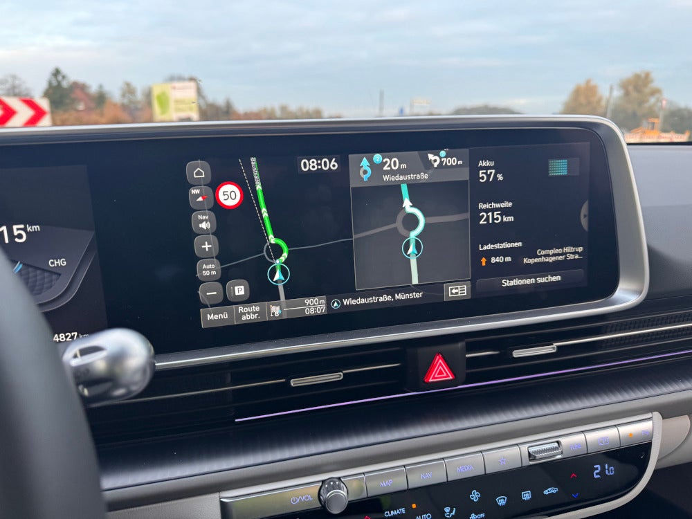 Navigationssystem im Hyundai IONIQ 6.