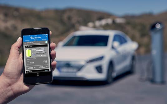 Hyundai Ioniq Elektro per App laden