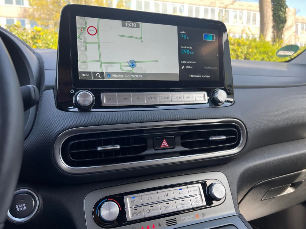 Navigationssystem des Hyundai Kona Elektro
