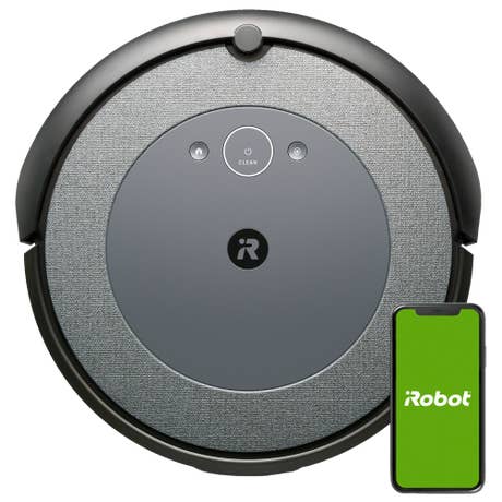 iRobot Roomba i3 (i4) - Draufsicht mit Smartphone - stehend