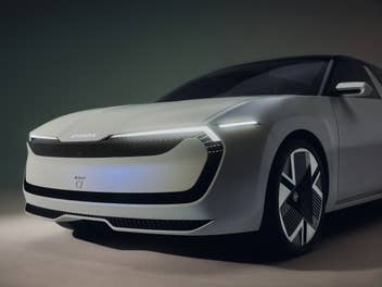 Škoda Vision O in der Frontansicht.