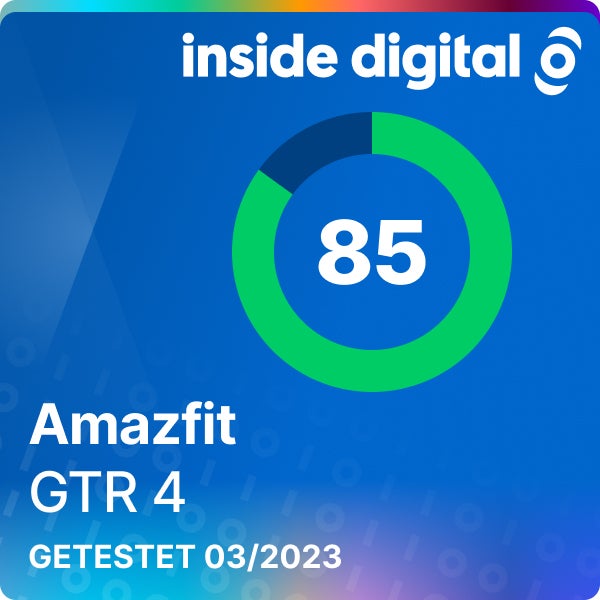 Amzfit GTR 4 85 von 100 Punkten.