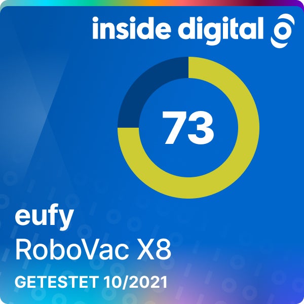 Eufy Robovac X8 Testsiegel mit 73 Prozent