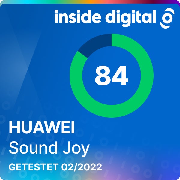 Das Testsiegel des Lautsprechers Huawei Sound Joy