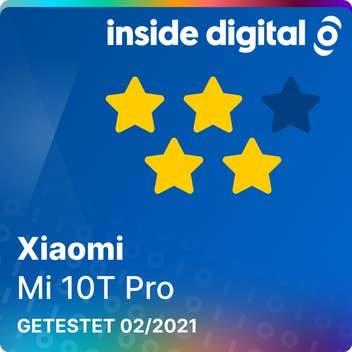 Xiaomi Mi 10T Pro Testsiegel mit 4 von 5 möglichen Sternen