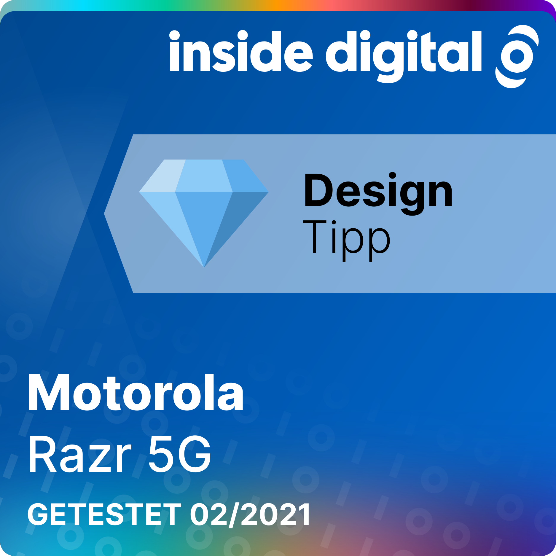 Das Motorola Razr 5G ist aufgrund des innovativen Klappmechanismus ein Design Tipp