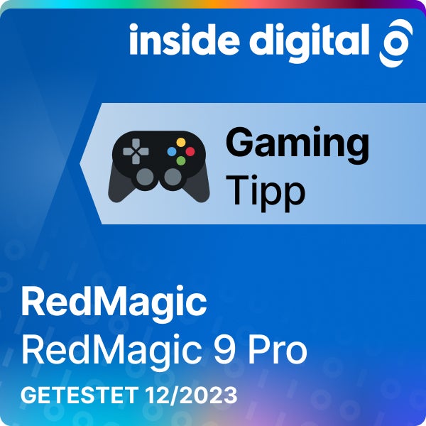 Testsiegel zum RedMagic 9 Pro