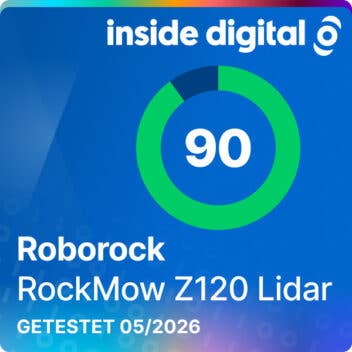 Testsiegel Roborock RockMow Z120 Lidar