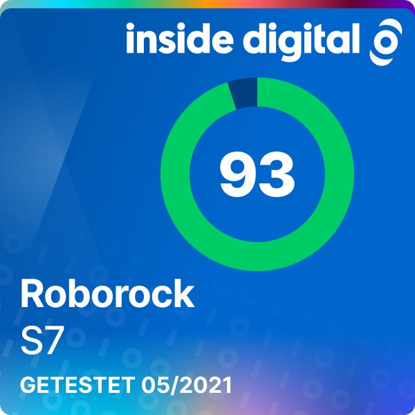 Roborock S7 Testsiegel mit 93 von 100 Prozent