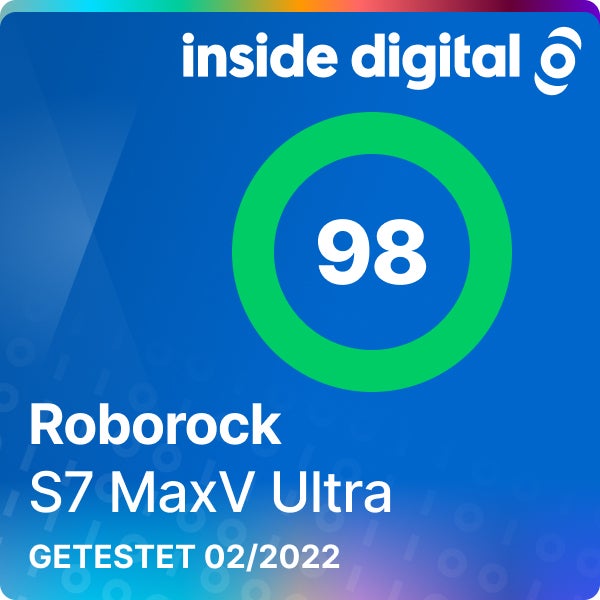 Roborock S7 MaxV Ultra Testsiegel mit 98 Prozent Testwertung