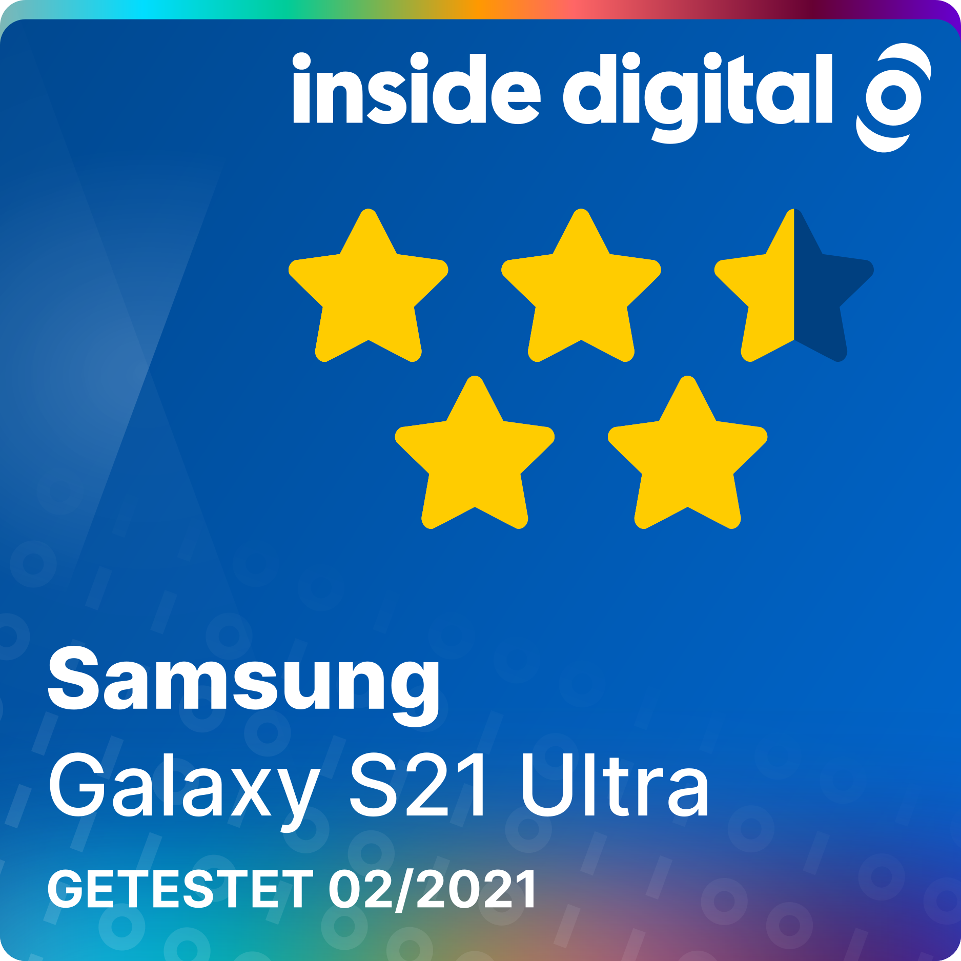 Samsung Galaxy S21 Ultra Testsiegel