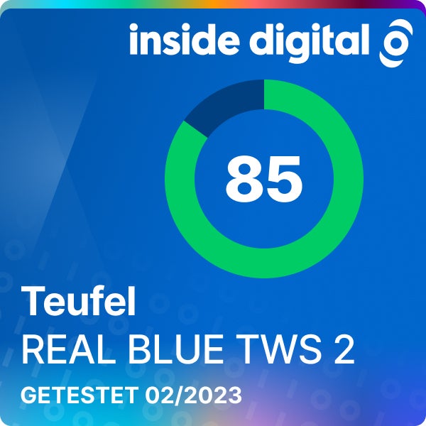 Testsiegel Teufel REAL BLUE TWS 2