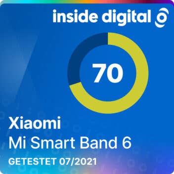 Xiaomi Mi Band 6 Testsiegel 70 von 100 Punkten