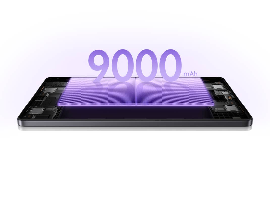 Xiaomi Redmi Pad 2 mit einer Batteriekapazität von 9000 mAh.