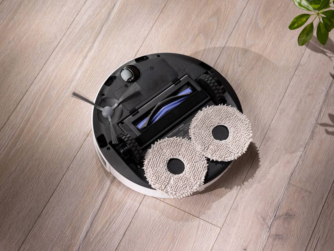 Das Wischergebnis des Roboters ist nicht schlecht