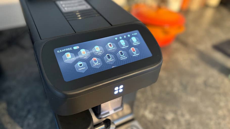 Kaffeemaschinenmenü im Game-Modus Kaffeemaschinenmenü