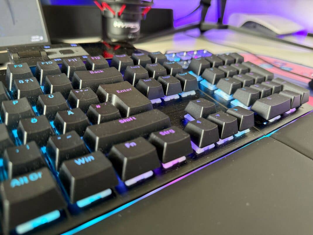 Die Tasten der be quiet! Gaming Tastatur