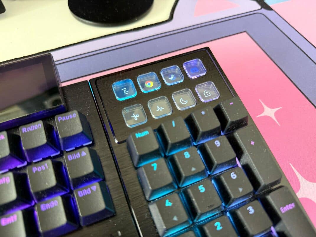 Der Ziffernblock der be quiet! Dark Mount Gaming Tastatur
