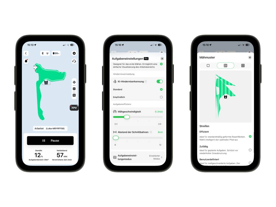 App-Screenshot aus der Mammotion-App
