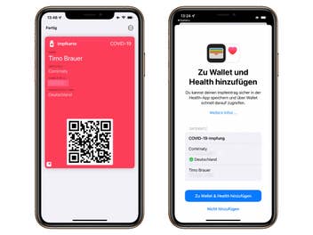 Corona Impfnachweis auf dem iPhone
