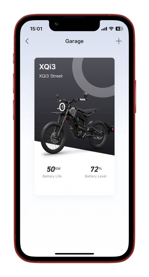 Anzeige der Restreichweite in der Niu-App