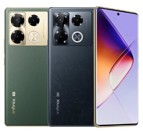 Infinix Note 40 Pro+ 5G Vorderseite und Rückseite