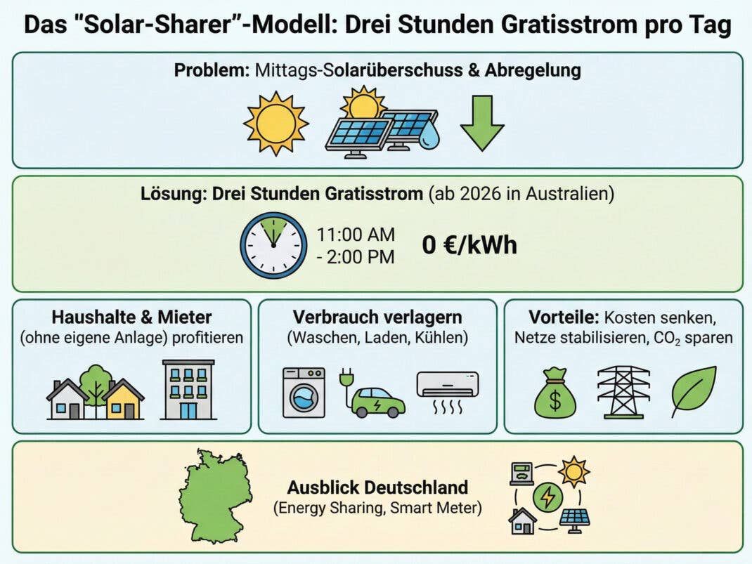 Infografik zum Solar-Sharer-Modell