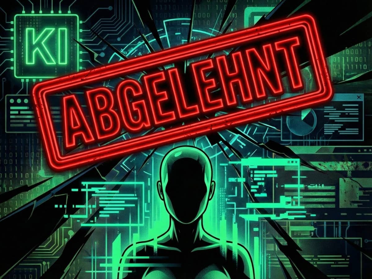 Über einer Silhouette einer Person steht 