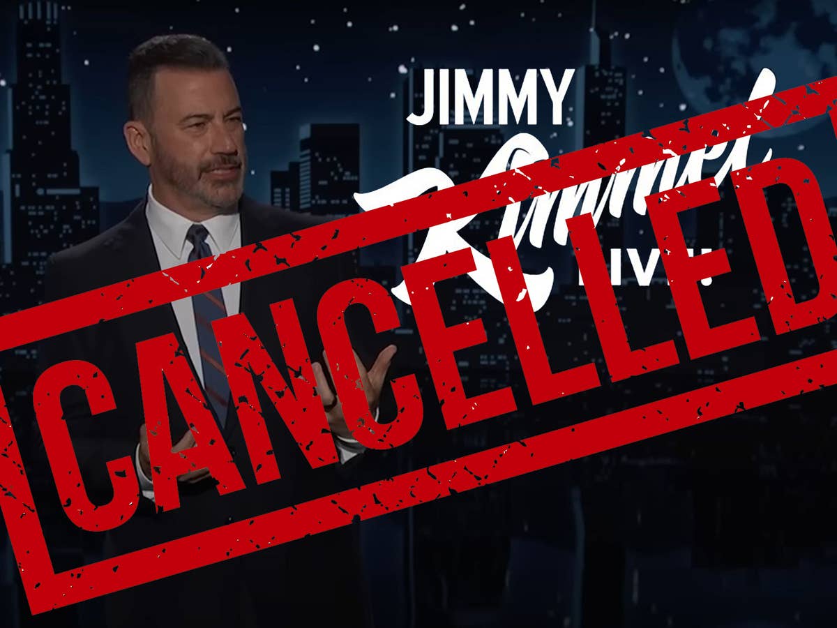 Ein Bild von Jimmy Kimmel und das Logo von 