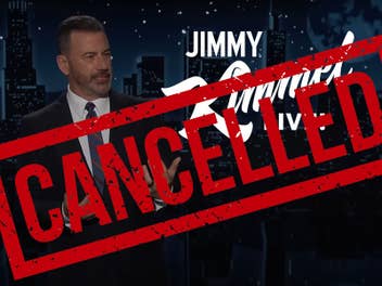Ein Bild von Jimmy Kimmel und das Logo von 