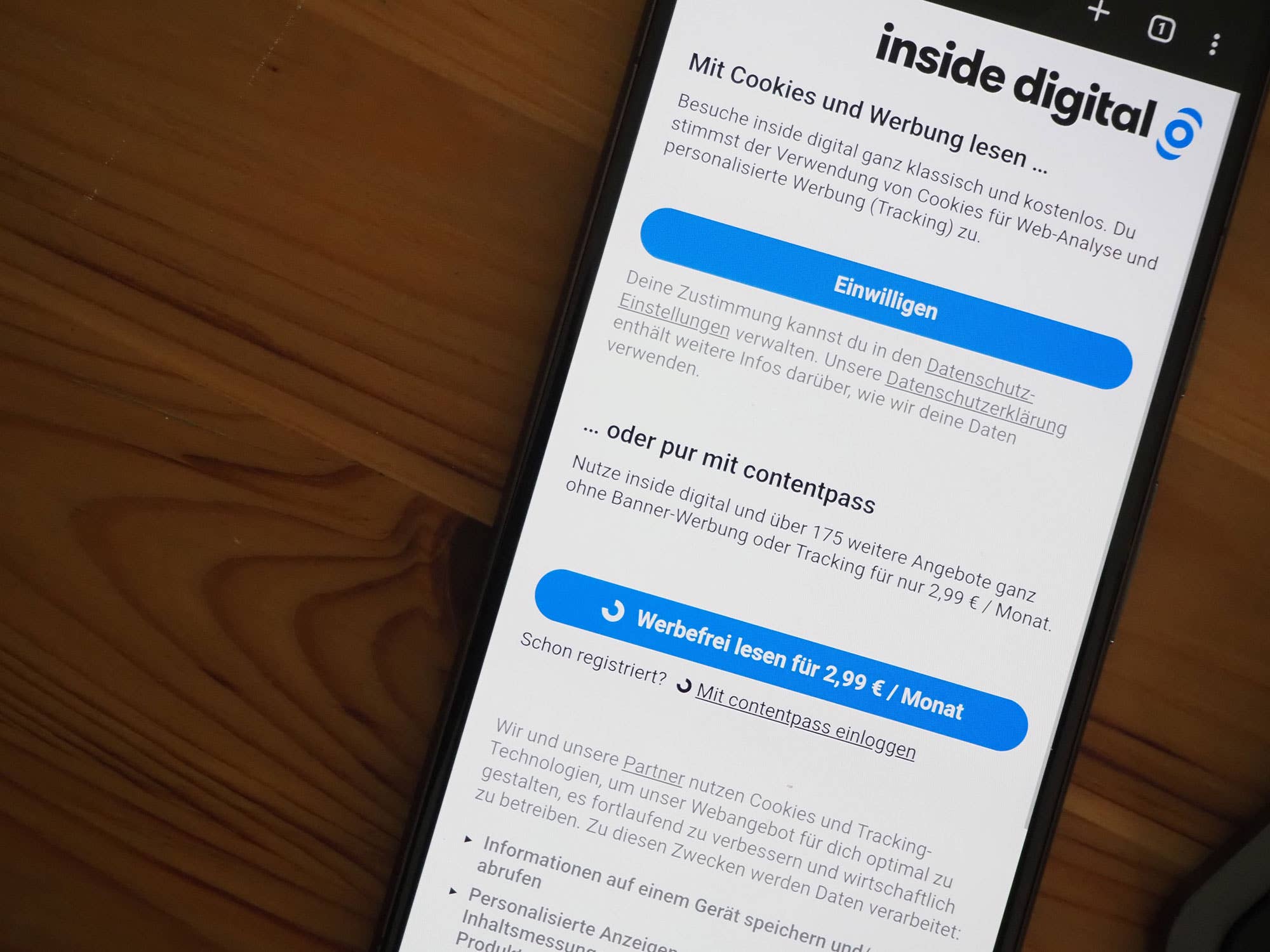 inside digital ohne Cookies & Werbung lesen: So funktioniert’s