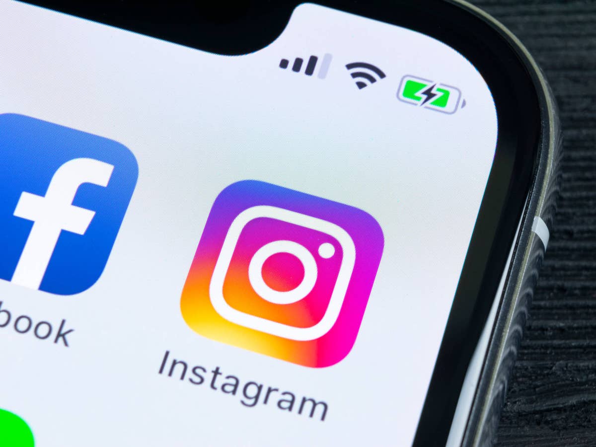 Apps von Instagram und Facebook auf einem Smartphone.