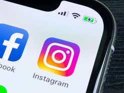Apps von Instagram und Facebook auf einem Smartphone.