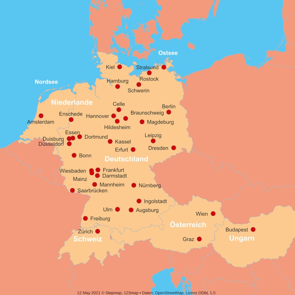 Intercity Hotels Karte