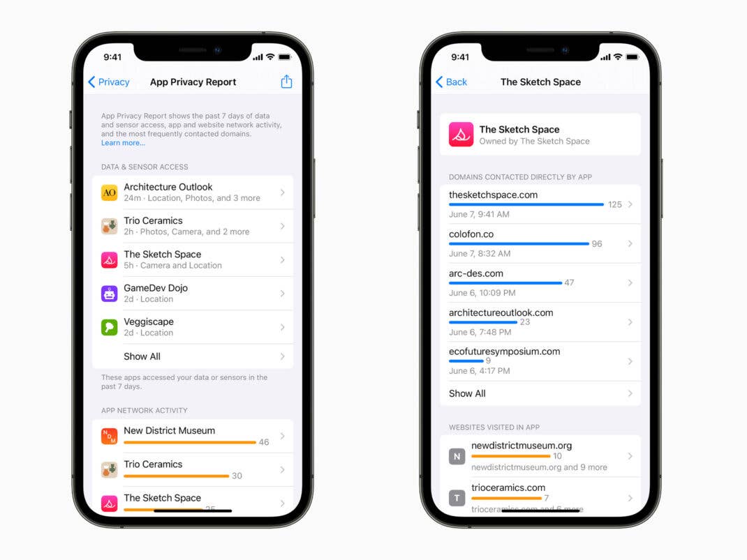 Apples App Privacy Report