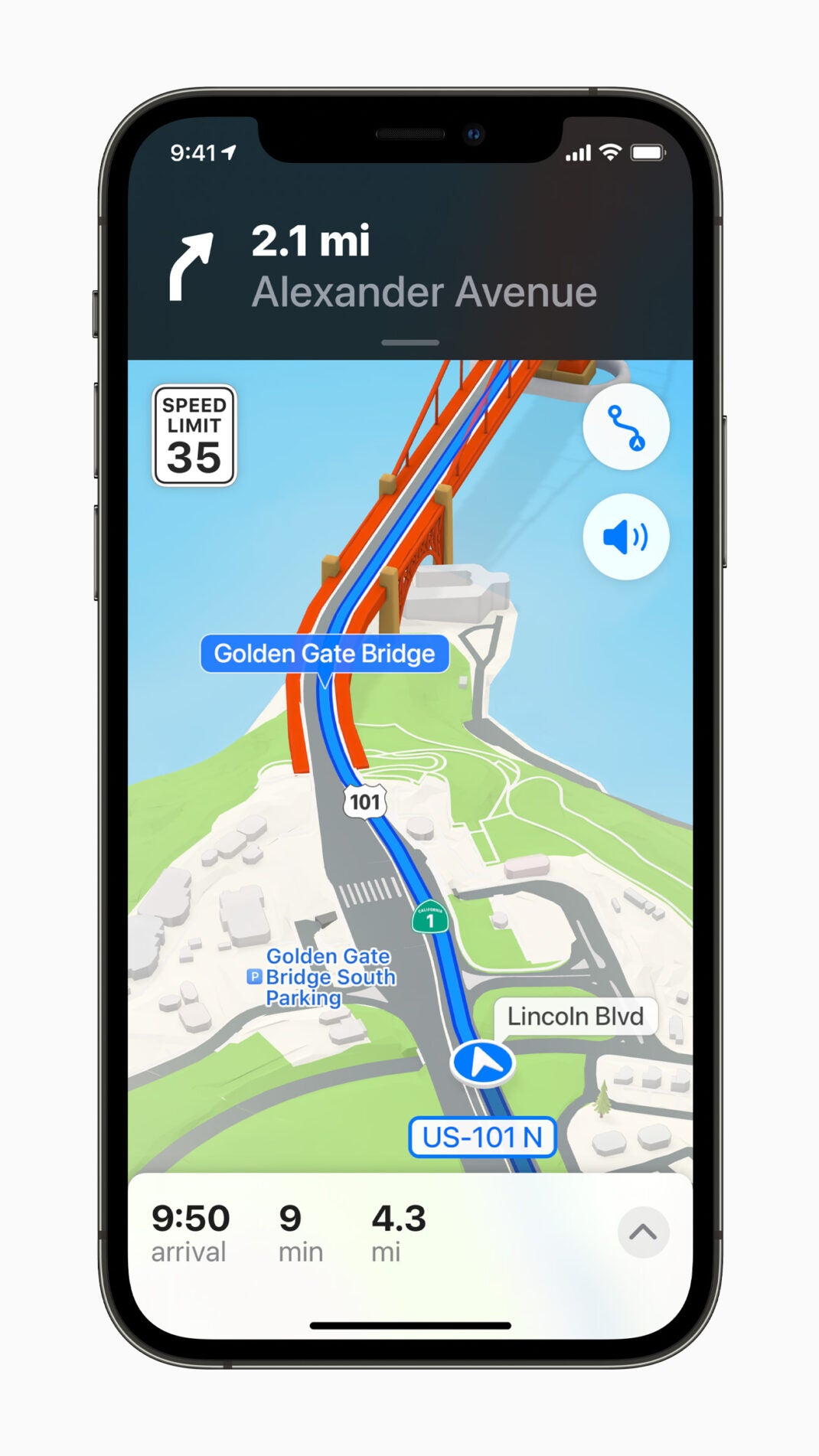 Apple Maps mit einer neuen 3D-Ansicht in iOS 15