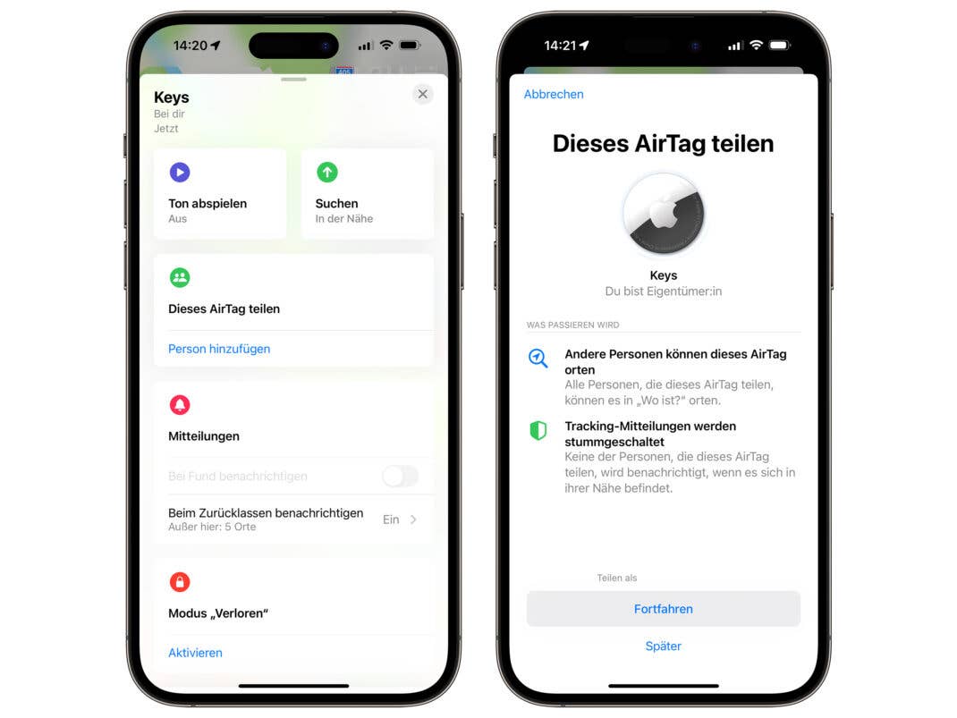 Apple erlaubt dir in iOS 17 deine AirTags mit anderen Personen zu teilen