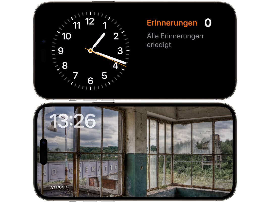 Neben frei definierbaren Widgets kannst du StandBy auch als digitalen Bilderrahmen nutzen